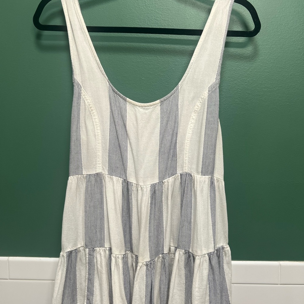 American Eagle Blue and White Striped Top